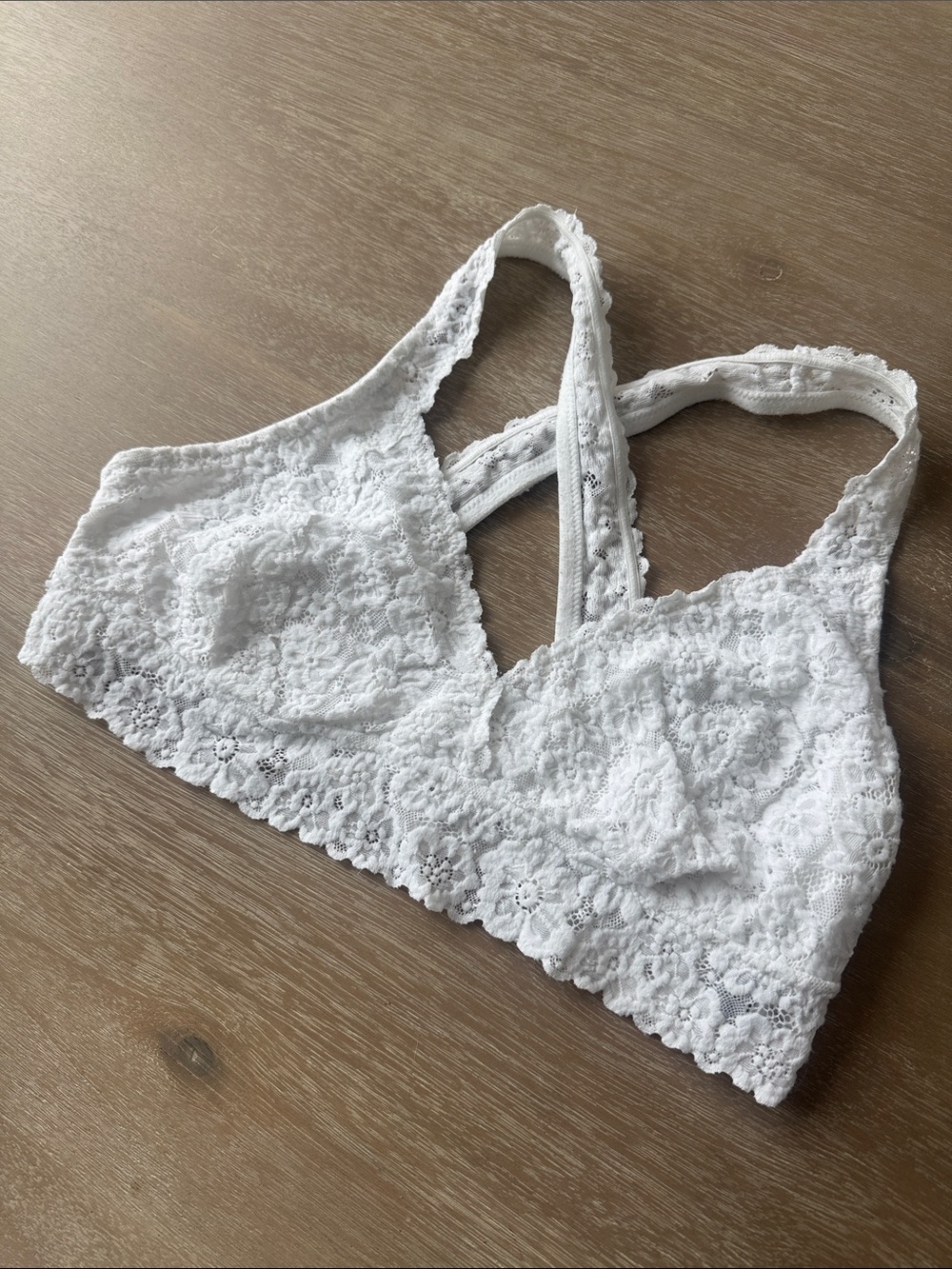 aerie Cross Back Lace Bralette | XL
